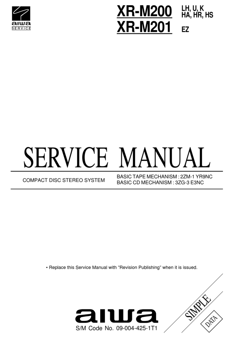 Aiwa XR-M200 Service manual