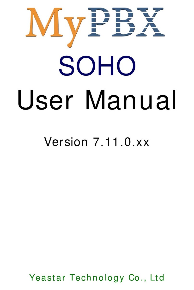Yeaster MyPBX SOHO User manual