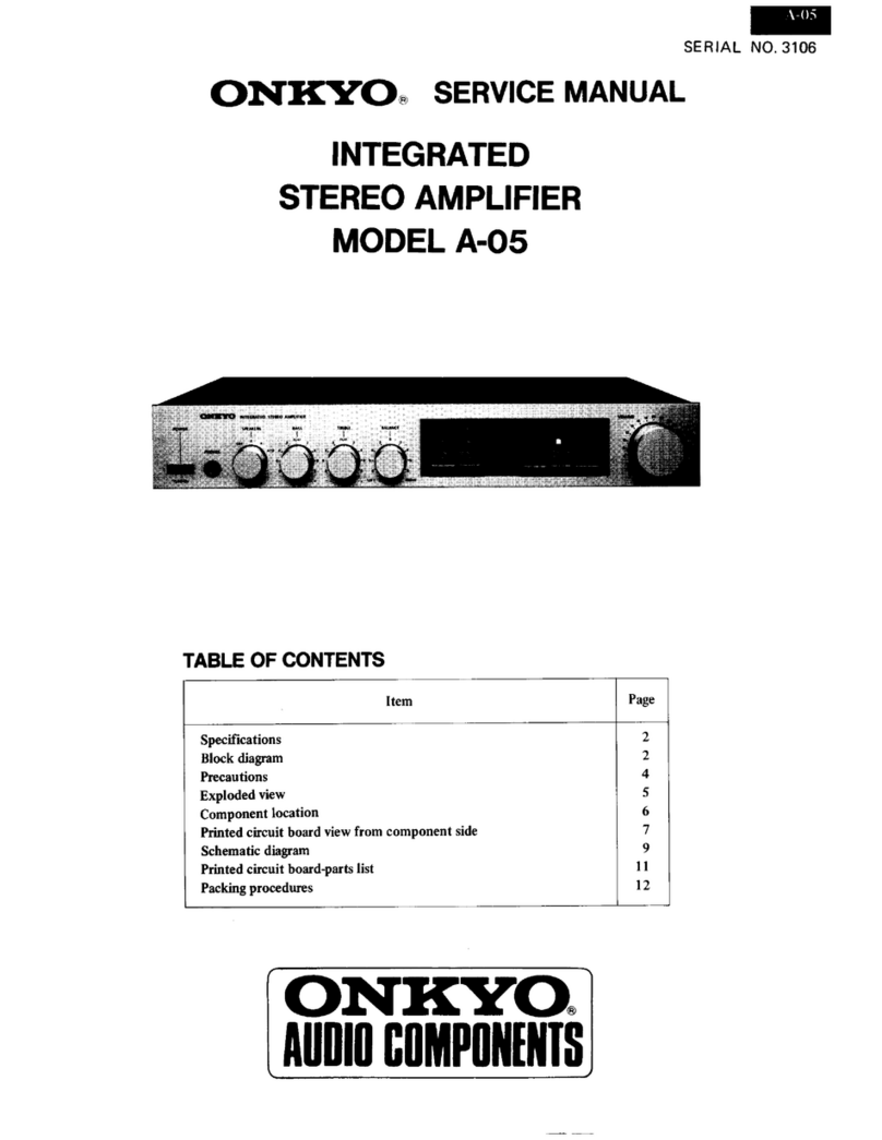 Onkyo A-05 Service manual