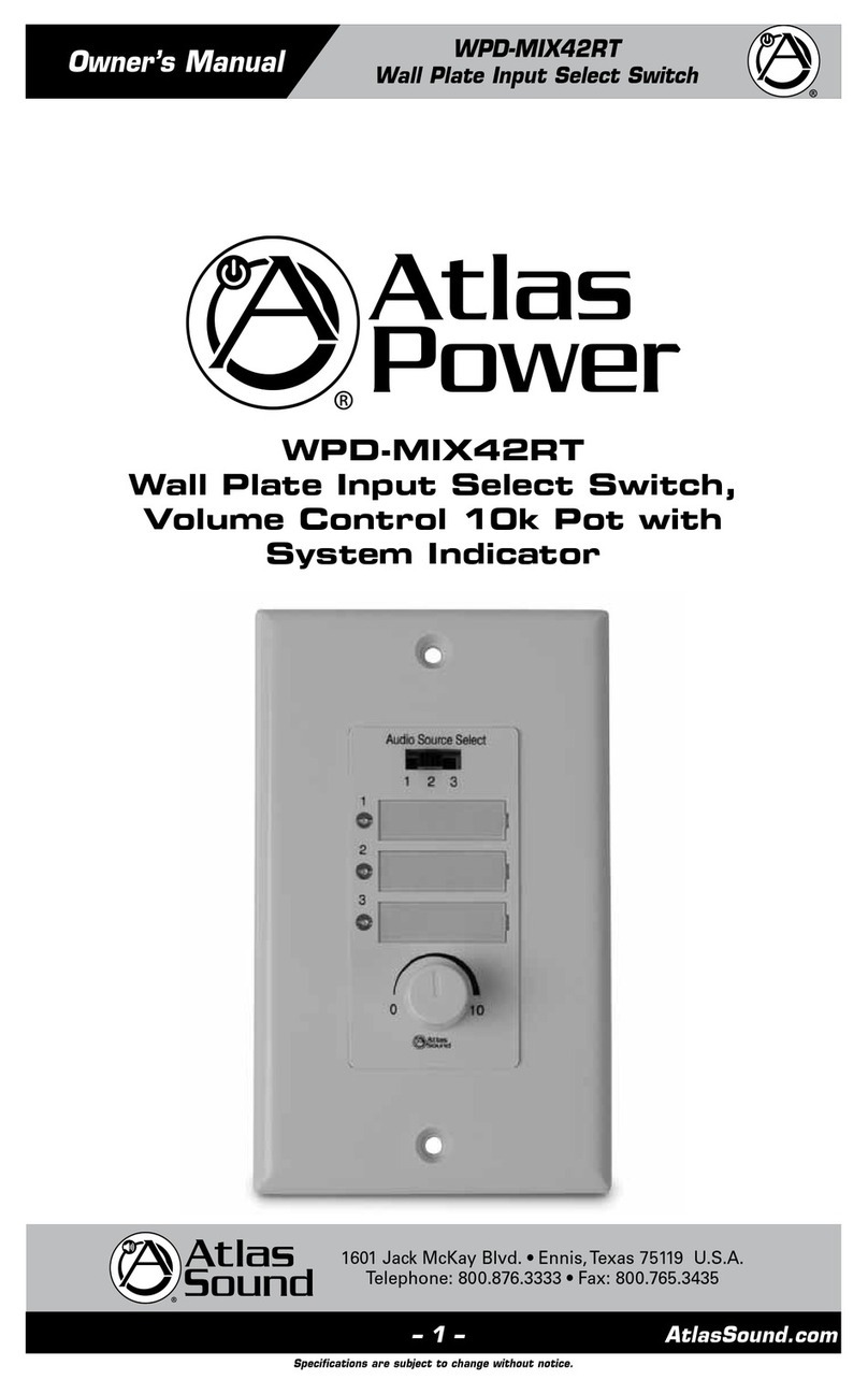 Atlas WPD-MIX42RT owner's manual