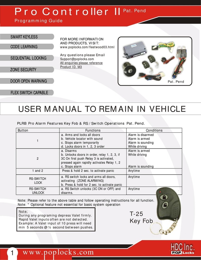 Poplocks Pro Controller II user manual