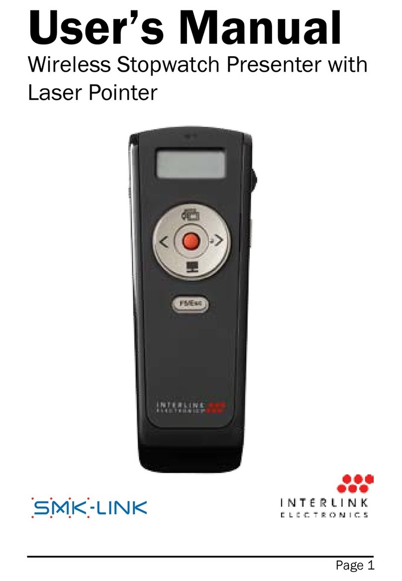 SMK-Link Bluetooth Stopwatch Presenter user manual
