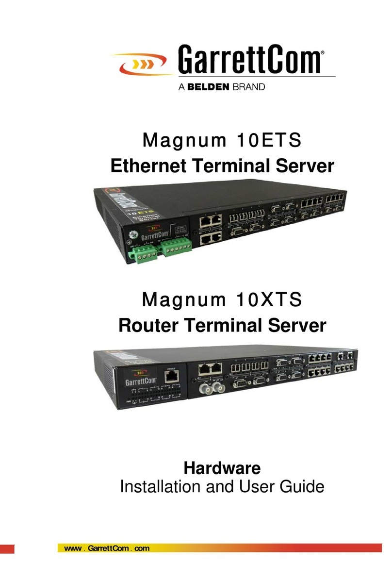 GarrettCom Magnum 10ETS Hardware installation and user's guide
