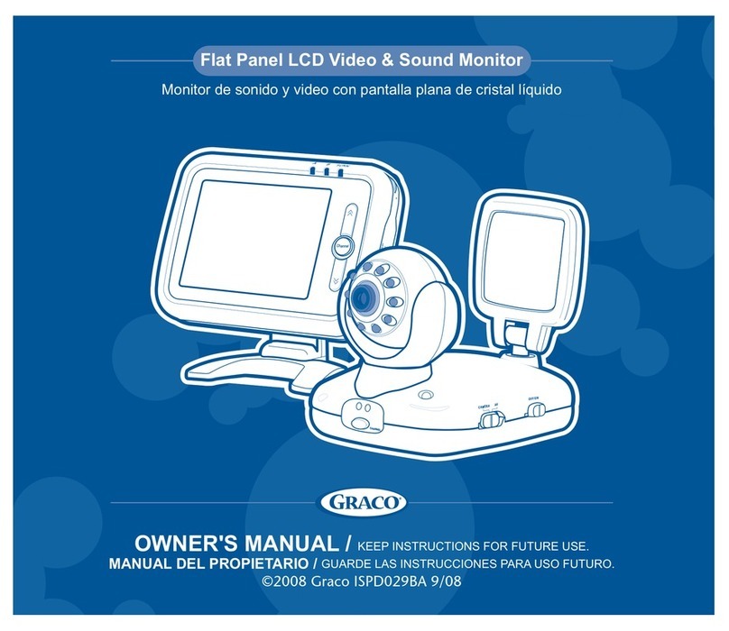 Graco Flat Panel LCD Video & Sound Monitor User manual