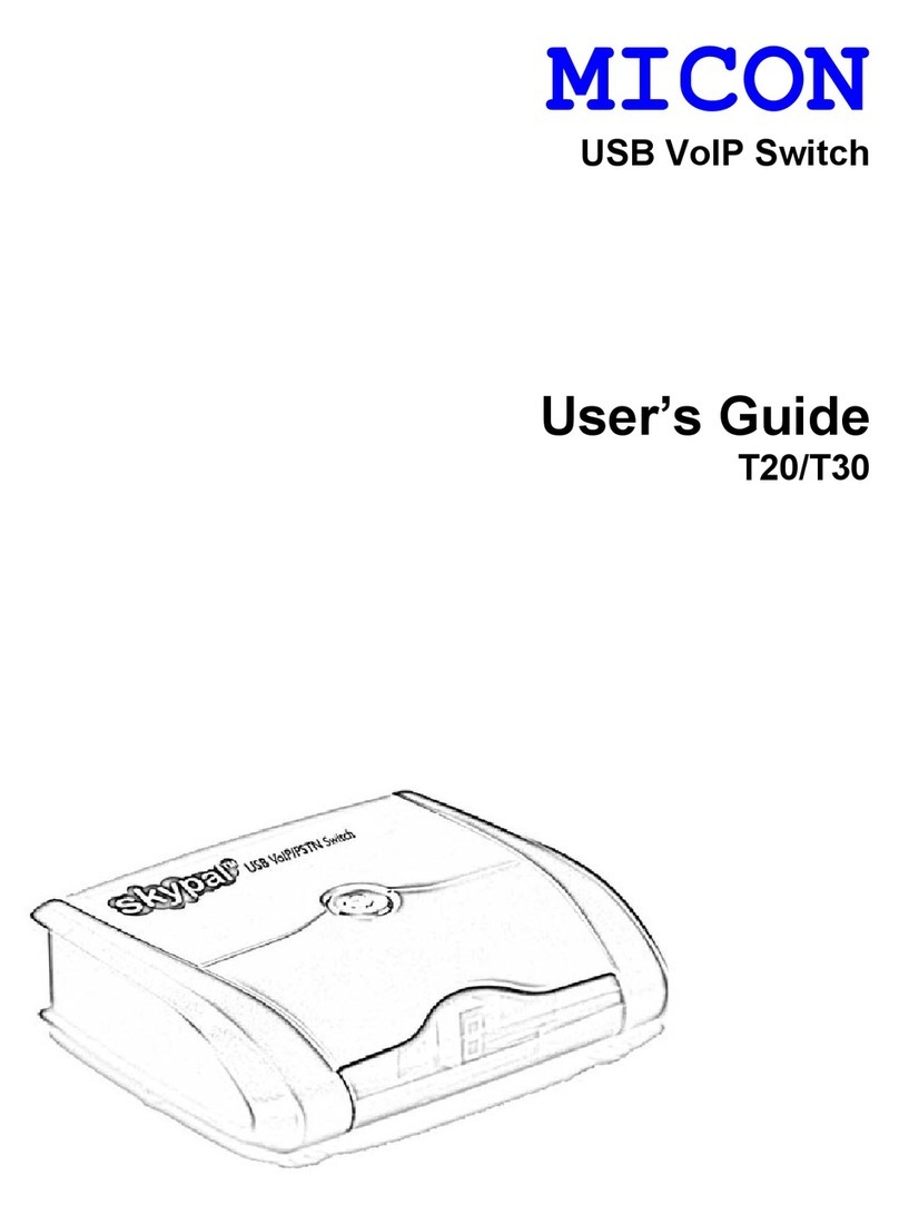 Micon T20 user guide