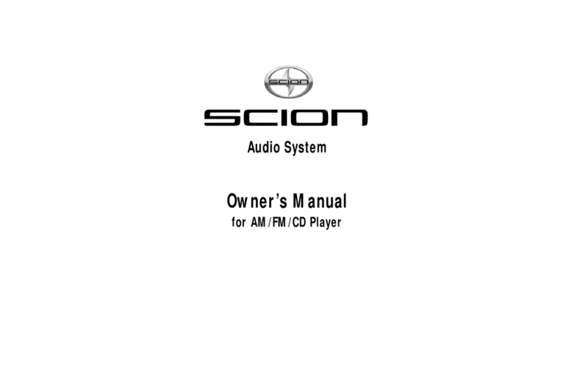 Scion scion audio system owner's manual