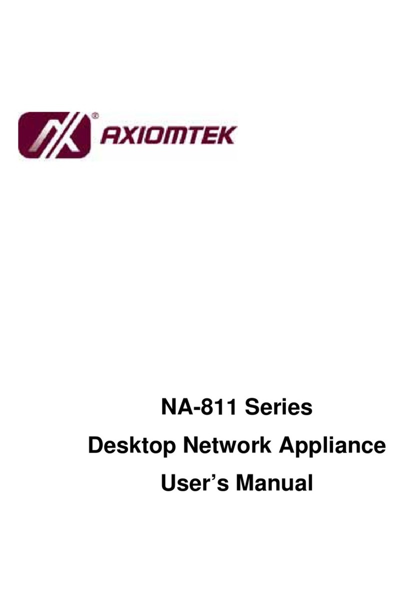 AXIOMTEK NA-811 Series User manual