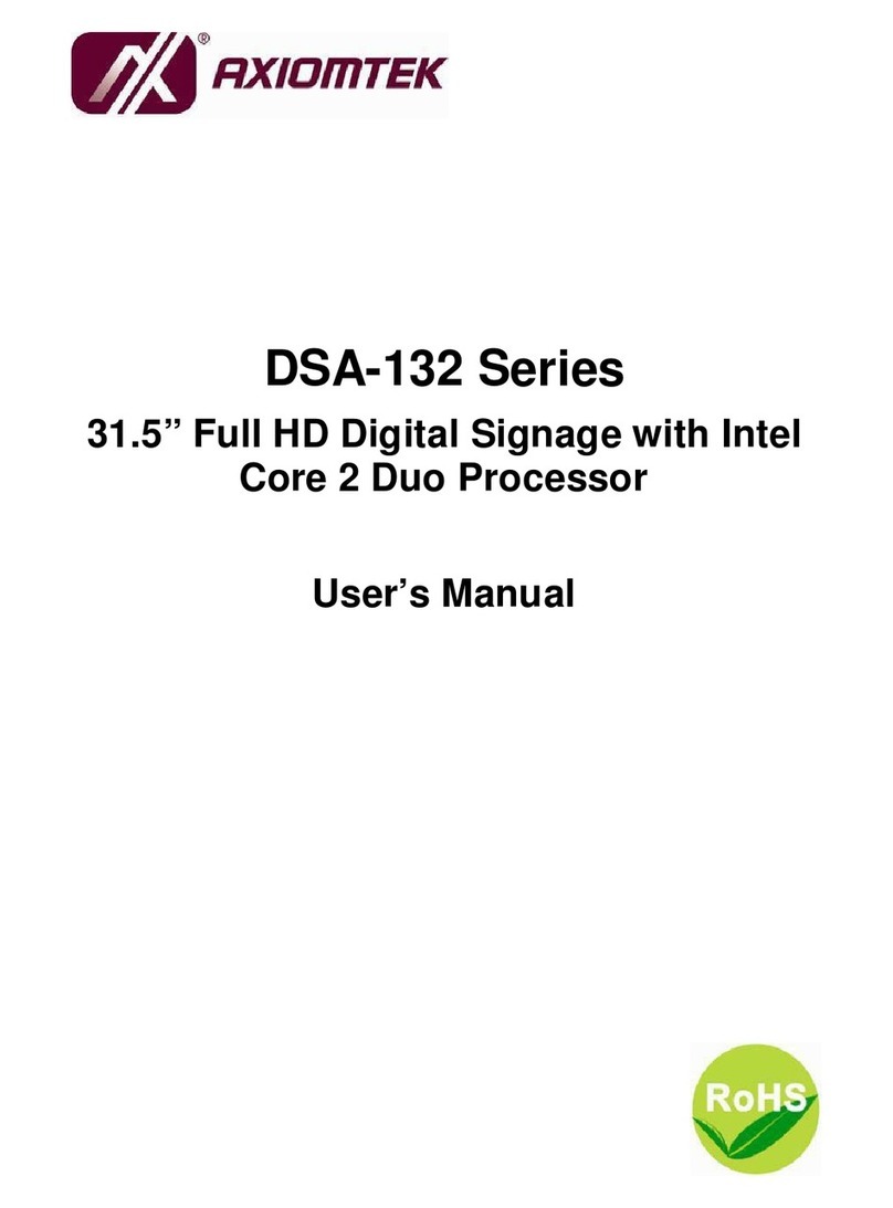 AXIOMTEK DSA-132 Series User manual