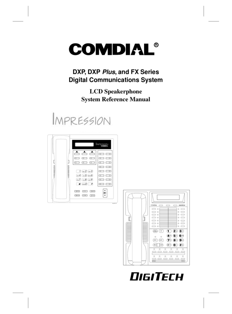 Comdial Imression 2022S User manual Comdial Imression 2022S User manual