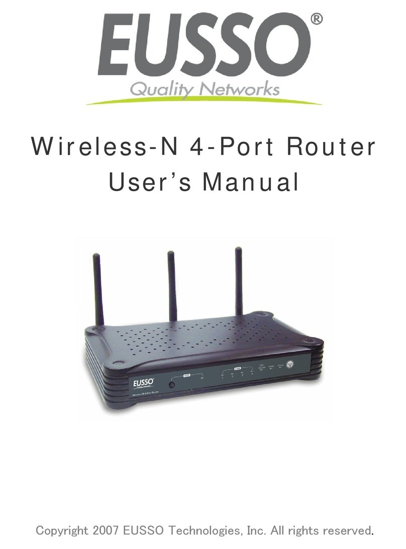 Eusso Wireless-N 4-Port Router User manual
