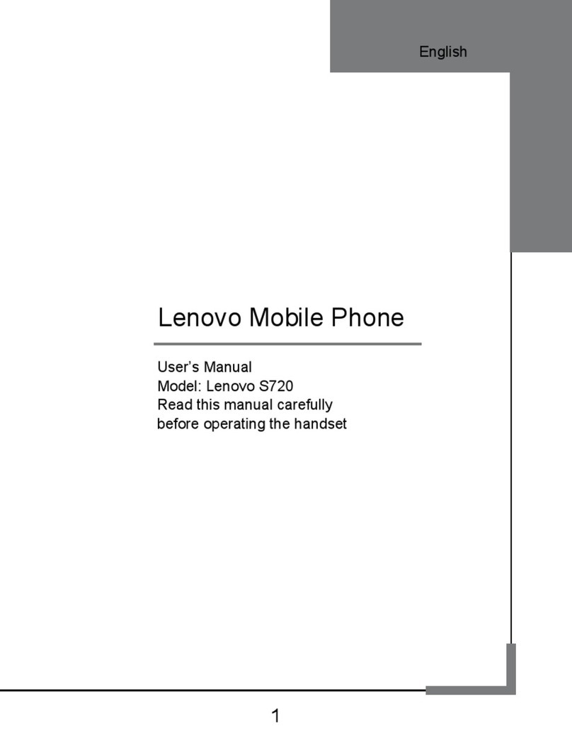 Lenovo IDEAPHONE S720 User manual Lenovo IDEAPHONE S720 User manual
