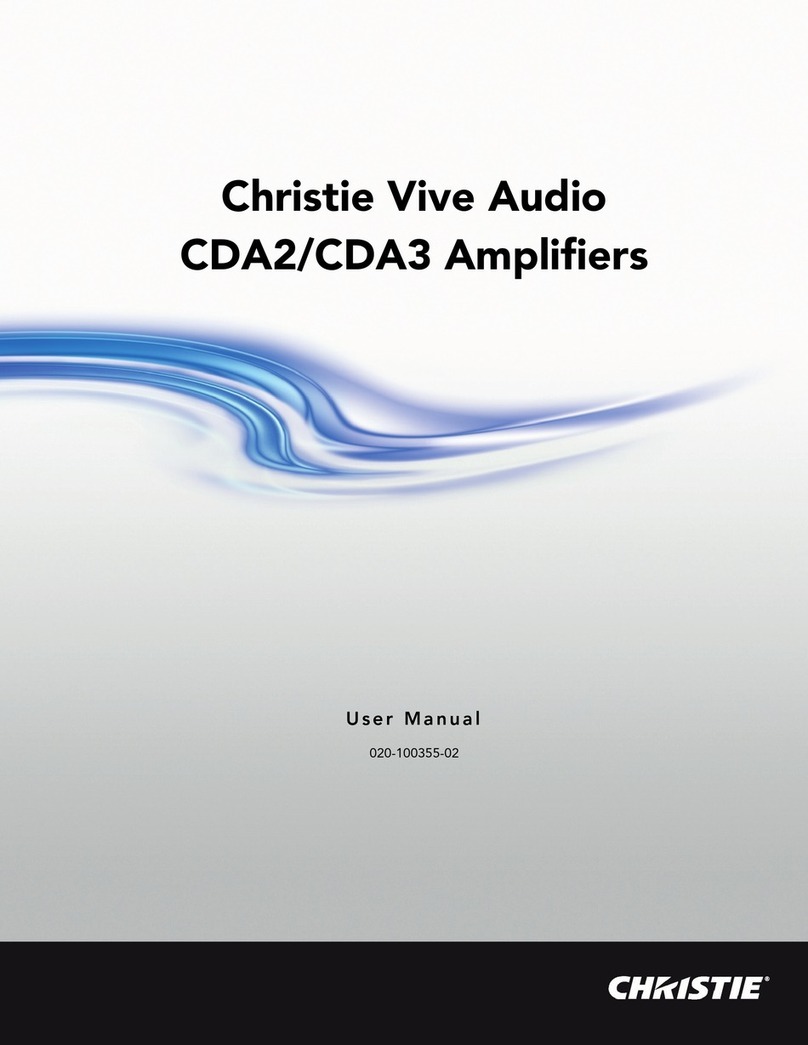 Christie Vive Audio CDA2 user manual
