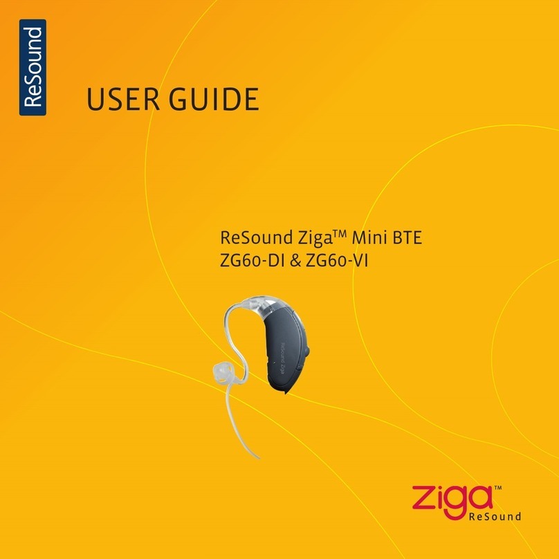ReSound Ziga Mini BTE ZG60-DI User manual