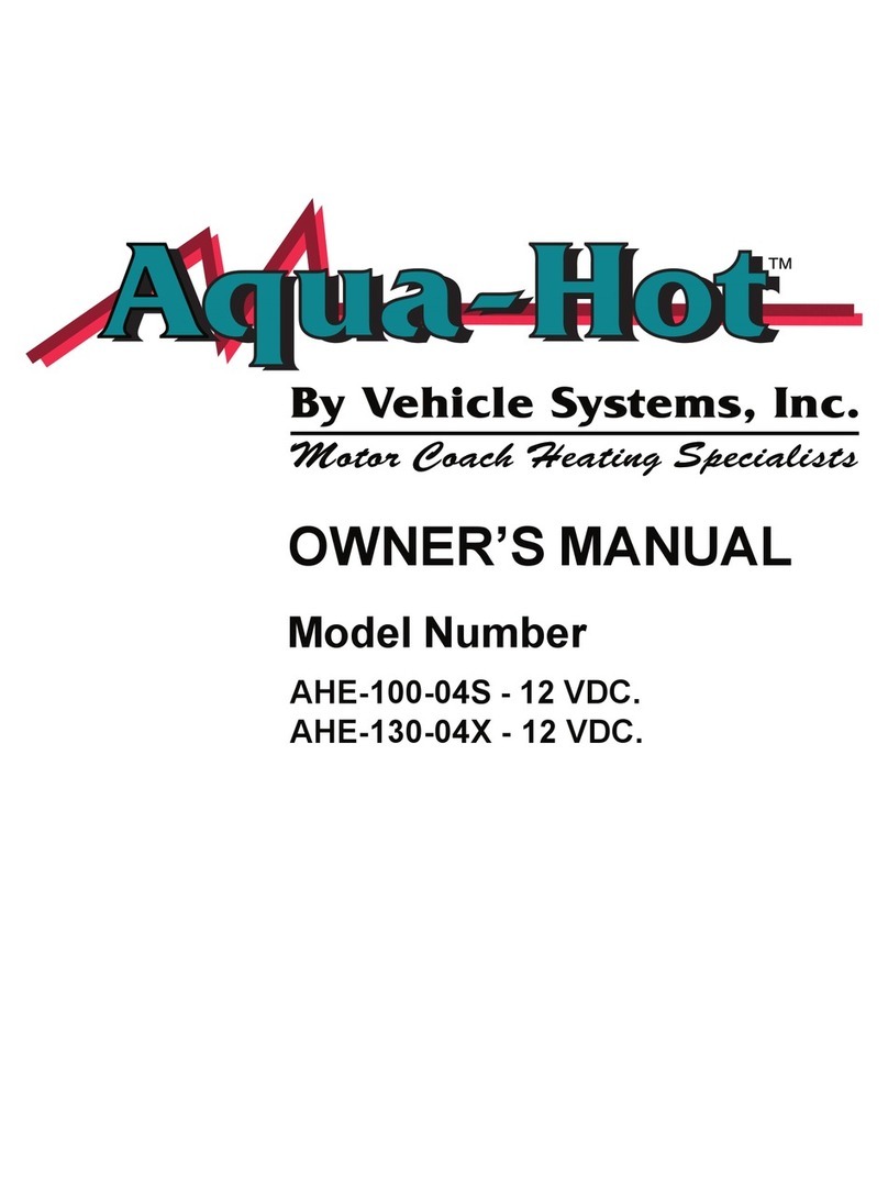 Vehicle Systems Aqua-Hot AHE-100-04S owner's manual