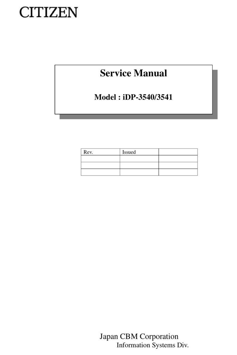 Citizen iDP3540 Series User manual