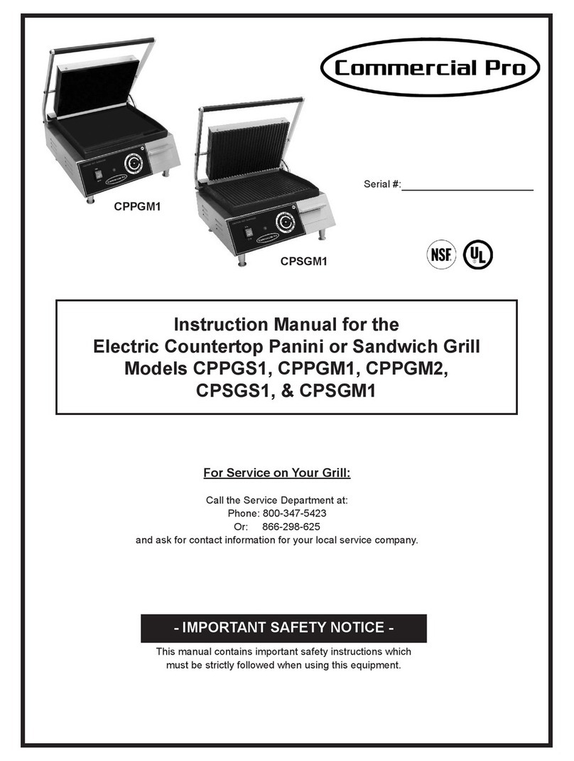 Commercial Pro CPPGS1 instruction manual