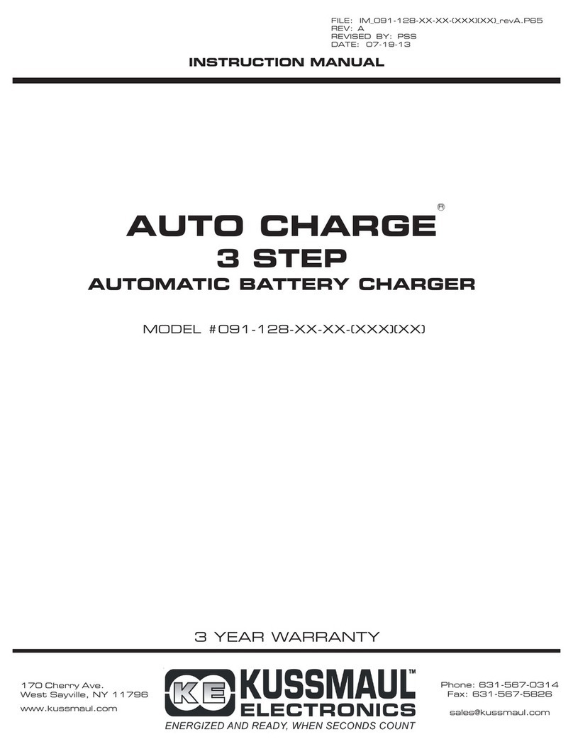 KUSSMAUL Auto Charge 091-128 Series instruction manual