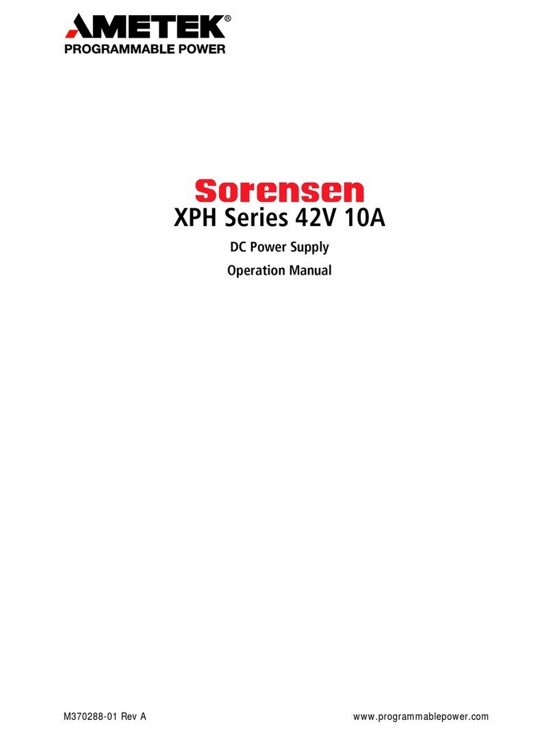 Ametek XPH 42-10 Operation manual