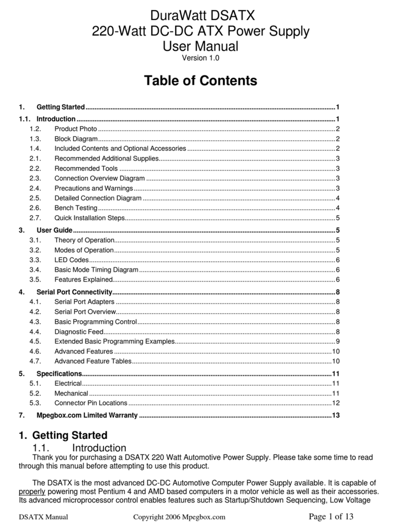 DuraWatt DSATX user manual