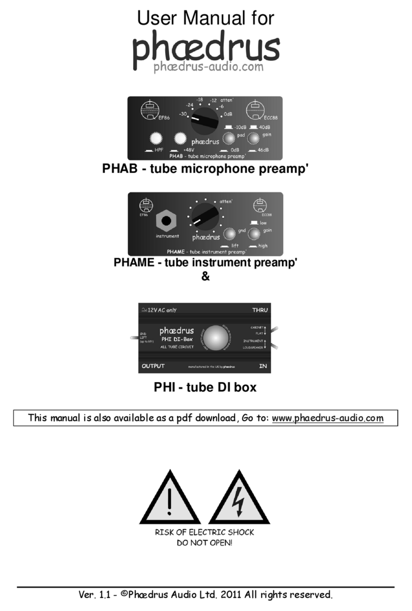 Phaedrus Audio PHAB User manual