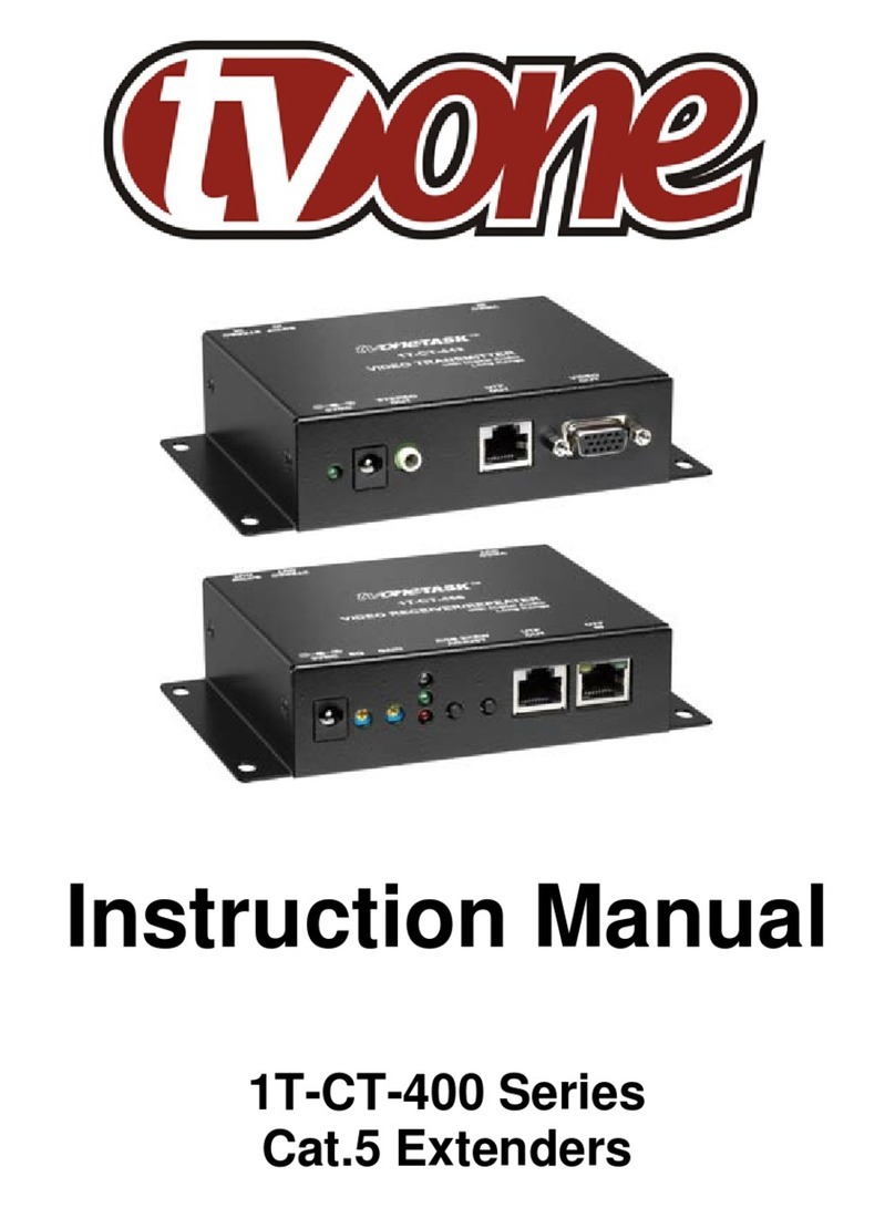 TV One 1T-CT-400 Series instruction manual