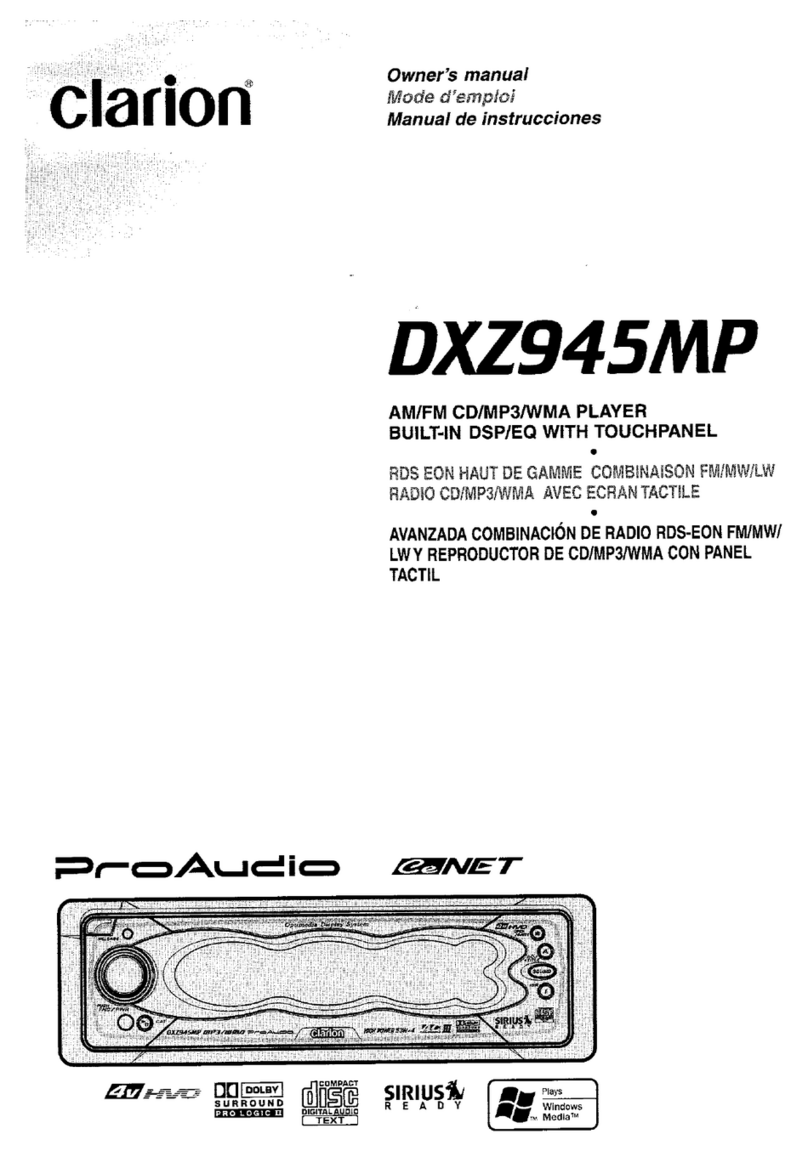 Clarion DXZ945MP User manual