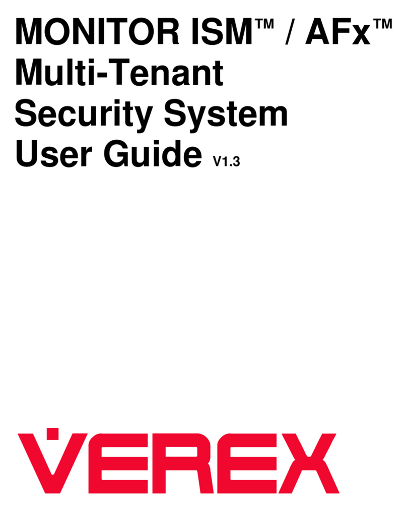 Verex Monitor ISM user guide