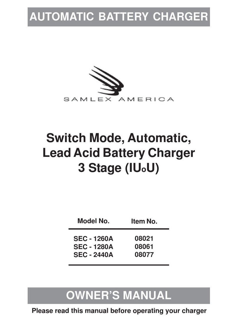 Samlexpower SEC-1260A owner's manual