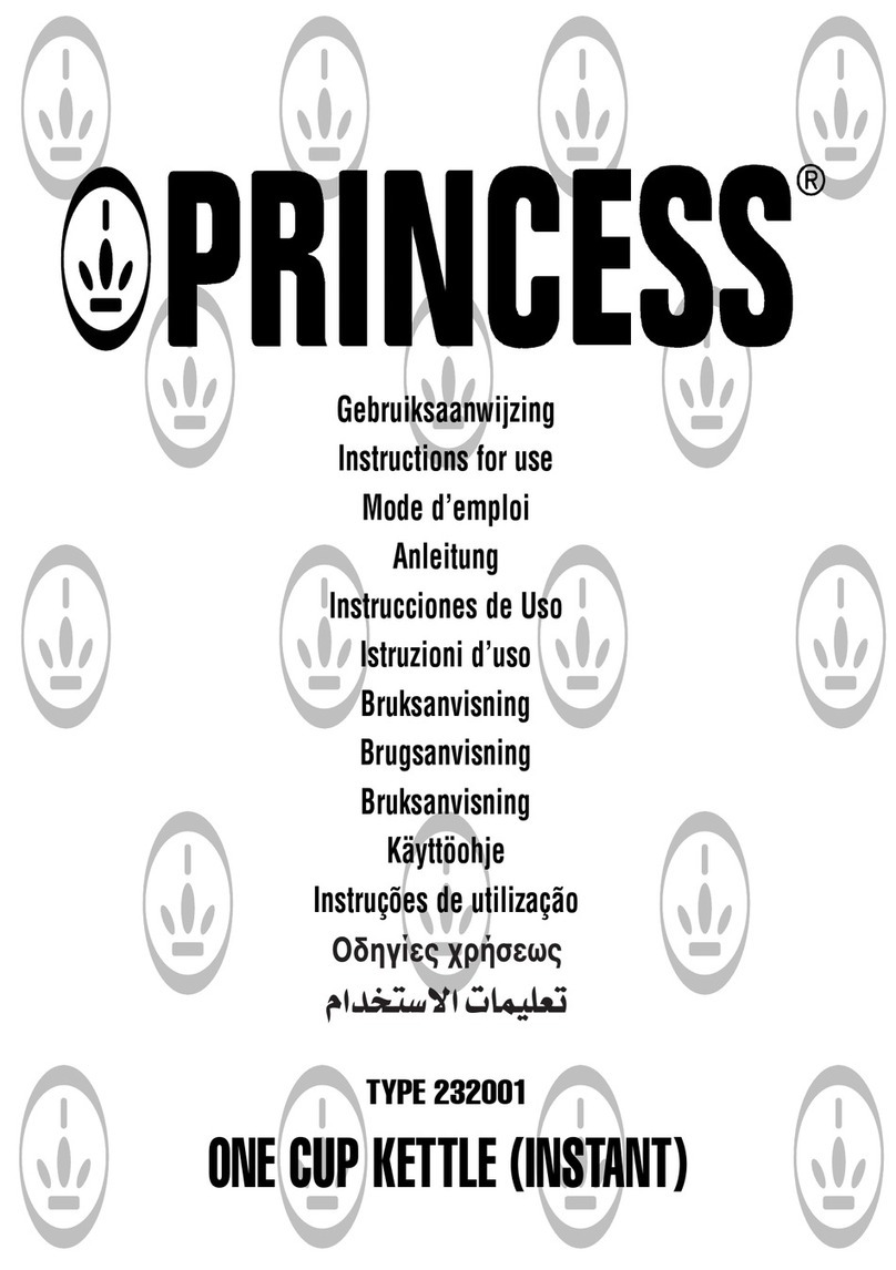 Princess TYPE 232001 User manual