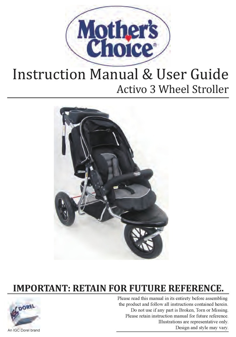Mothers choice Activo 3 Instruction manual & user guide