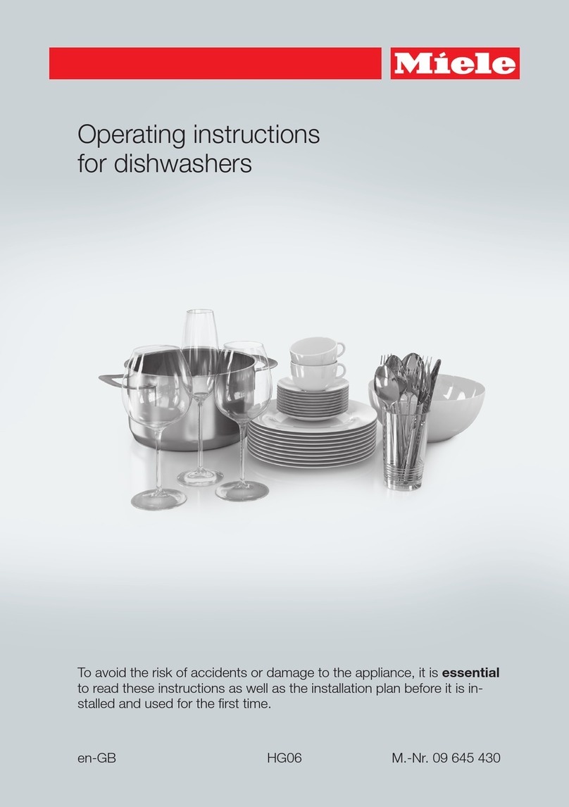 Miele G 4700 operating instructions