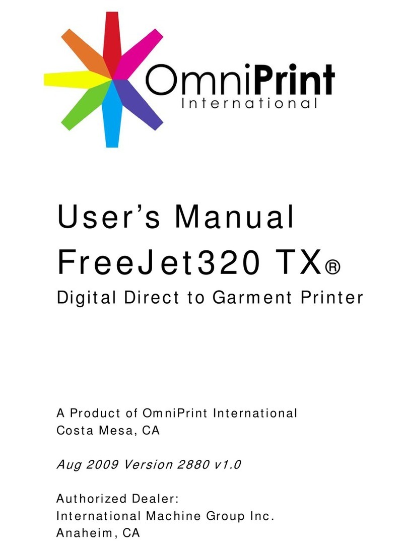OmniPrint FreeJet320 TX User manual