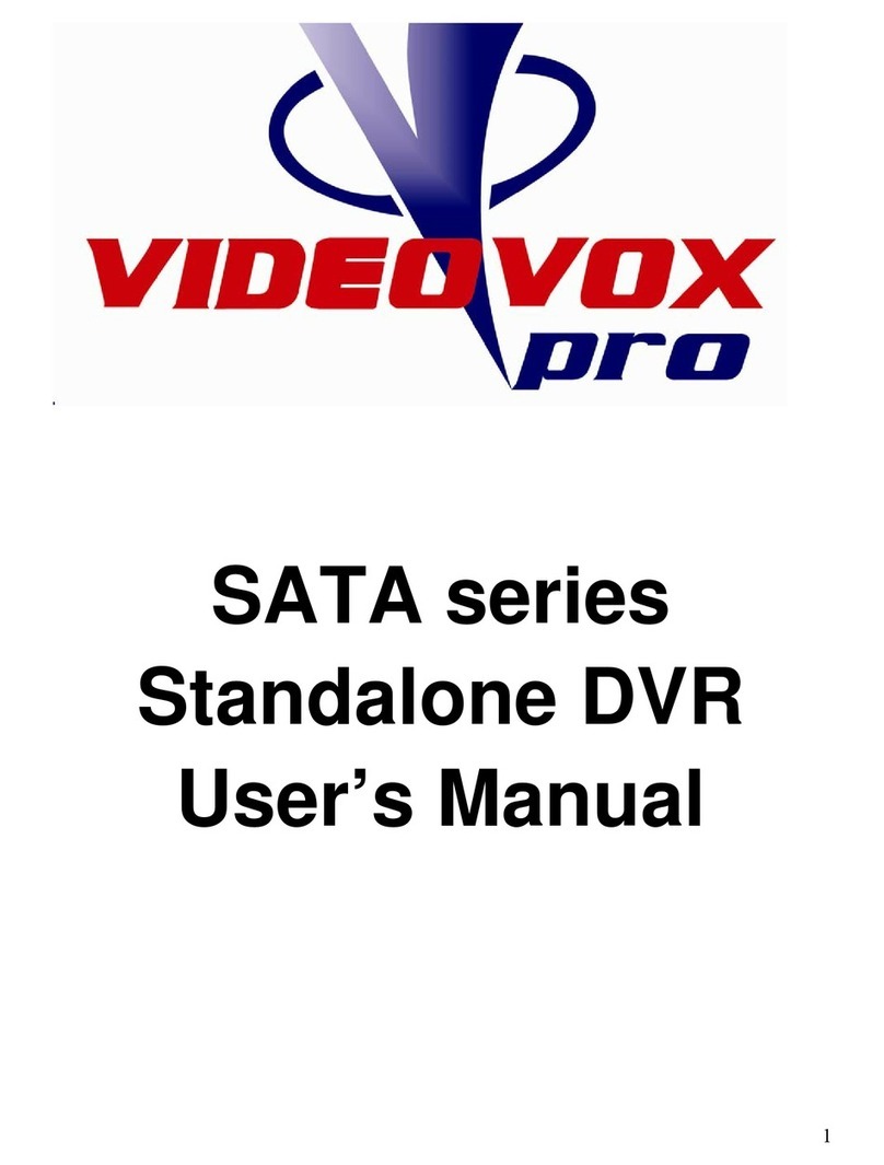 Videovox Pro SATA series User manual