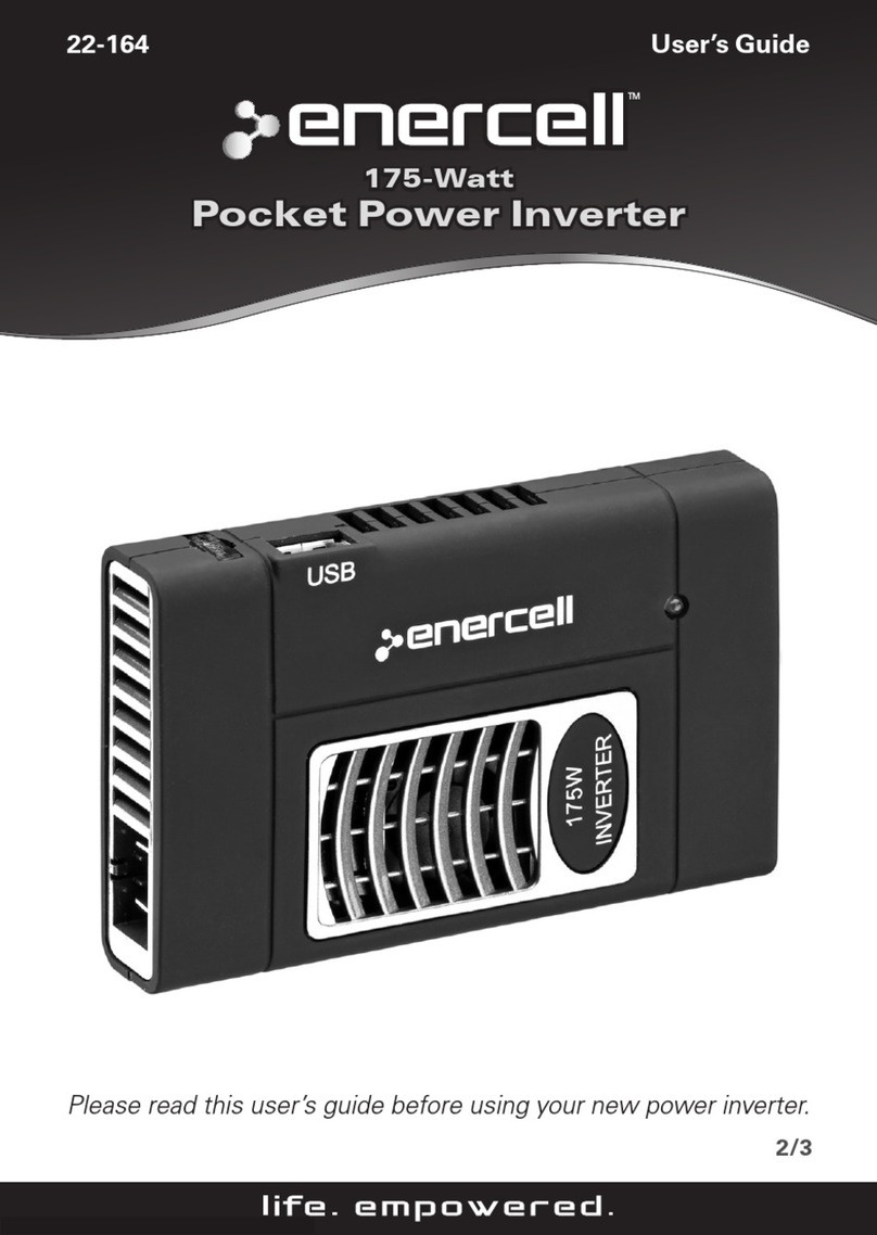 Enercell 175-Watt Pocket Power Inverter user guide