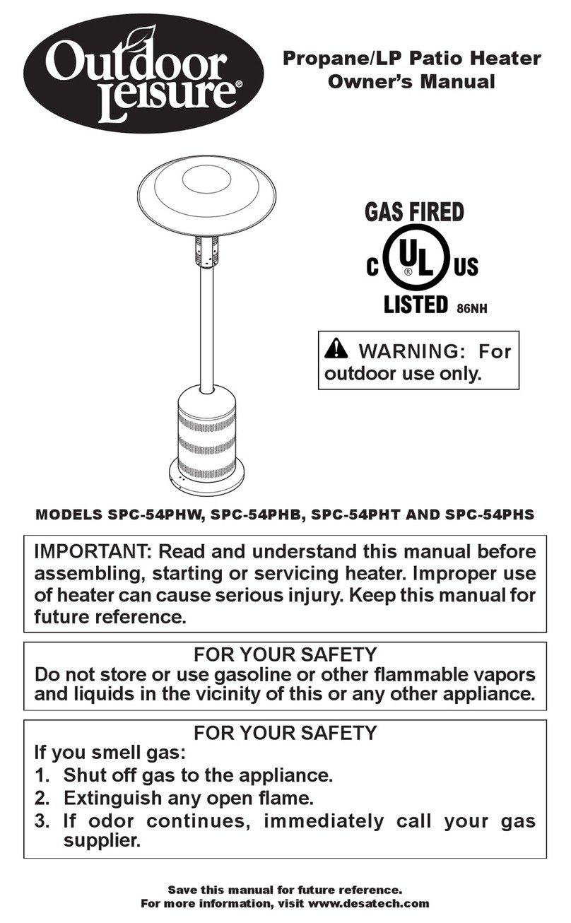 Outdoor Leisure SPC-54PHW owner's manual