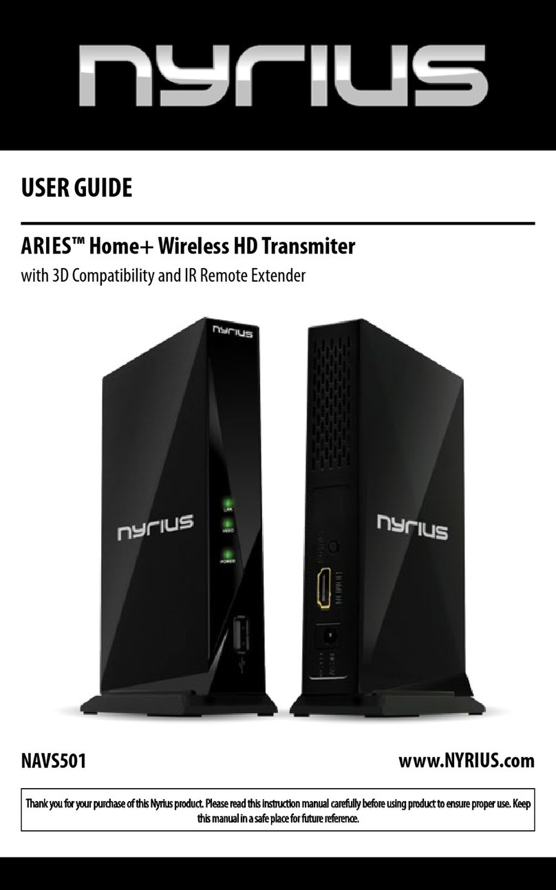 Nyrius ARIES NAVS501 user guide