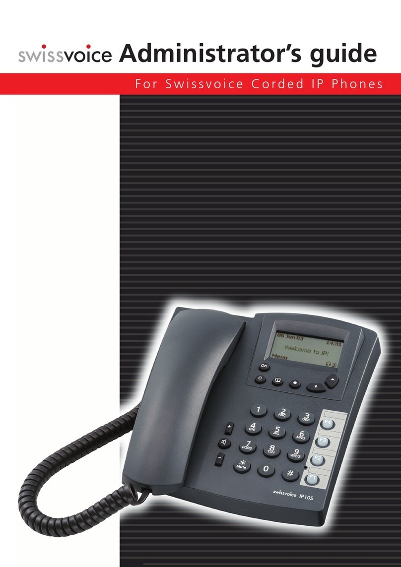 Swissvoice Corded IP Phones Administrator's guide