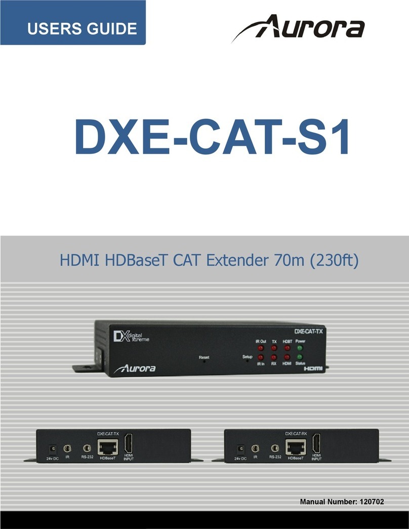 Aurora DXE-CAT-S1 User manual