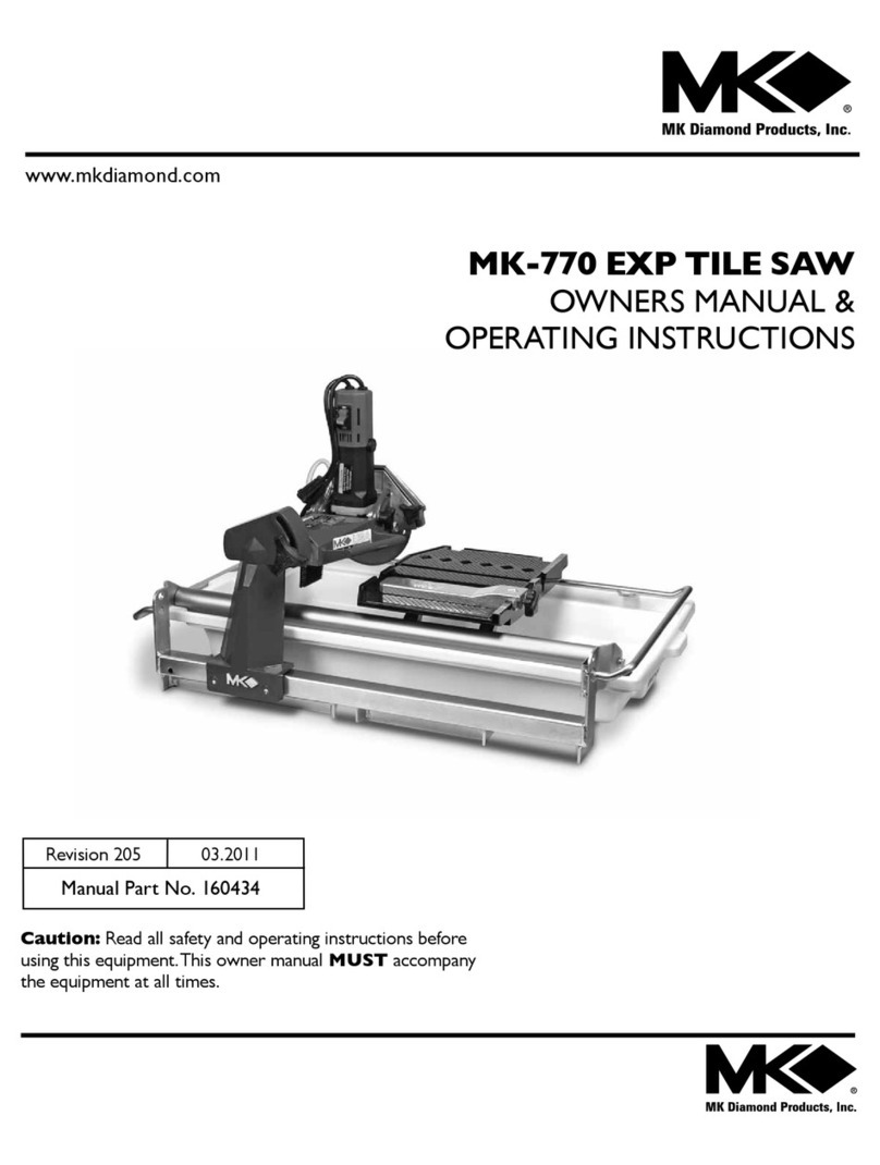 MK Diamond Products MK-770 EXP Owner's manual & operating instructions MK Diamond Products MK-770 EXP Owner's manual & operating instructions