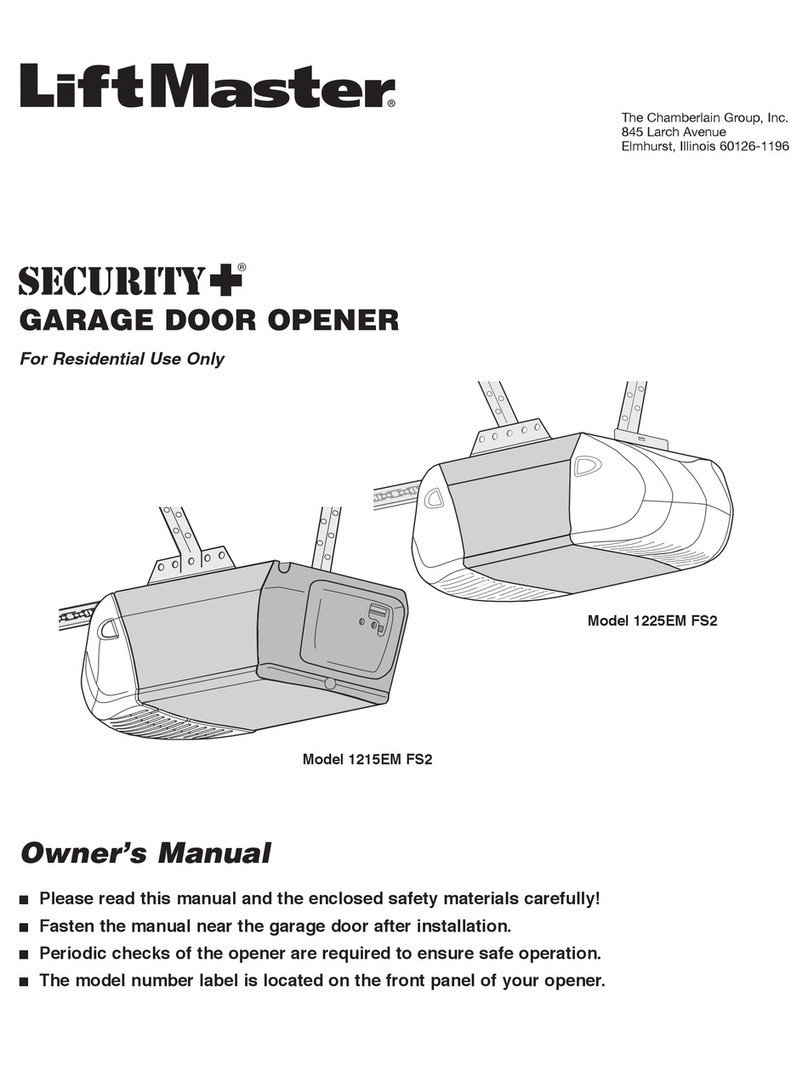 Chamberlain Security+ 1215EM FS2 owner's manual