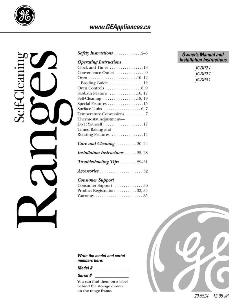GE JCBP24 User manual