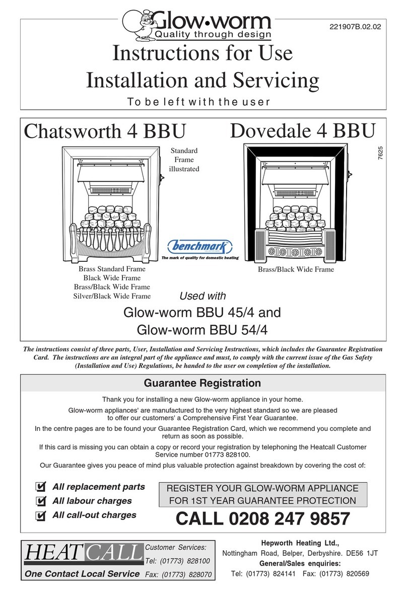 Glowworm Chatsworth 4 BBU Operating manual
