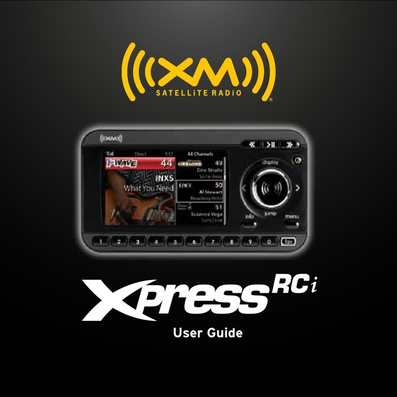 XM Satellite Radio Xpress RCi user guide