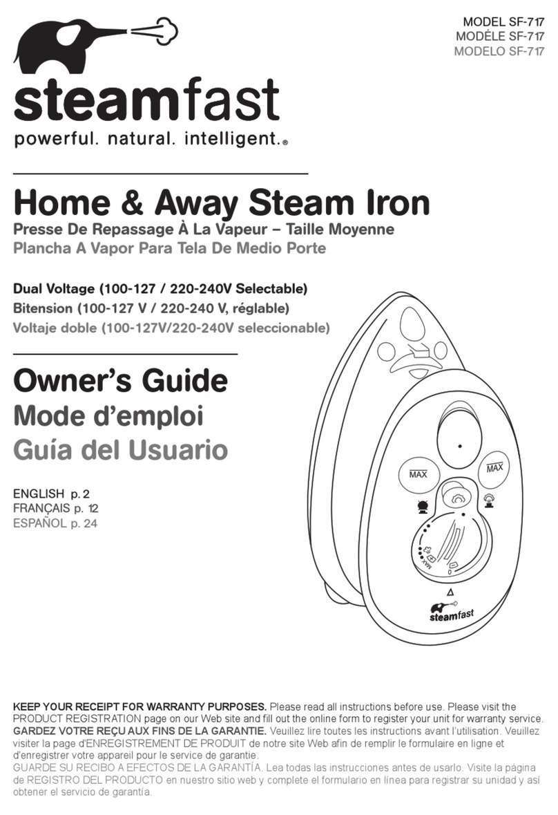 Steamfast SF-717 owner's guide