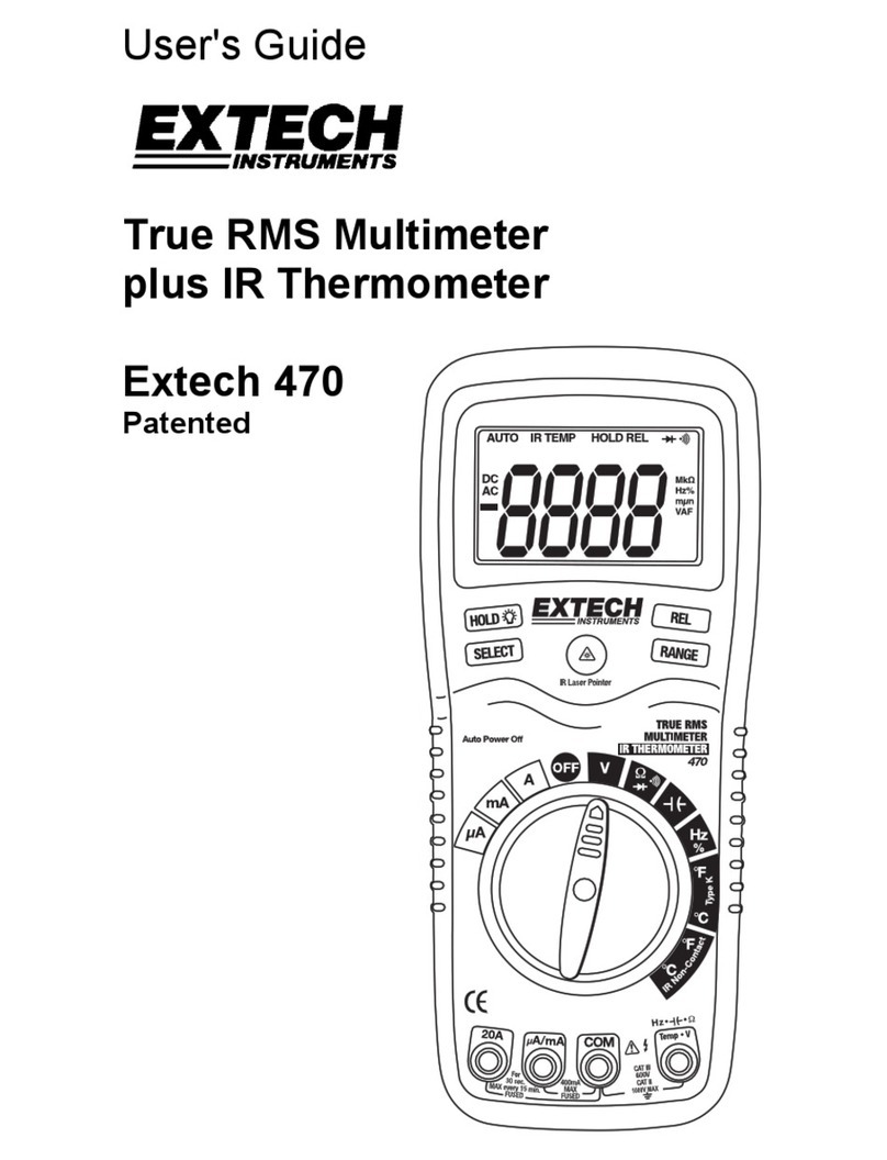 Extech Instruments Extech 470 User manual