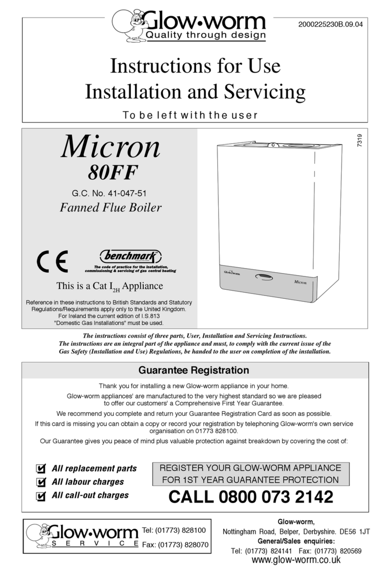 Glowworm Micron 80FF Operating manual