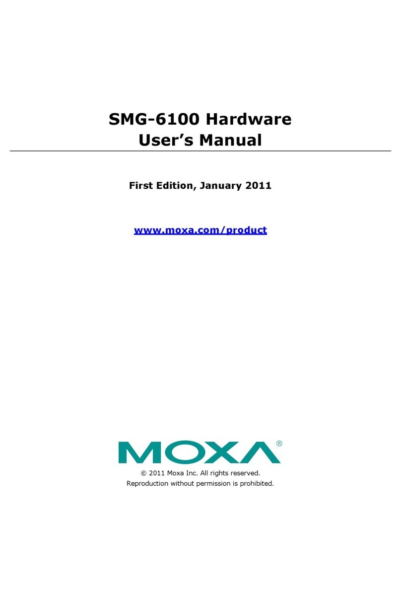 Moxa Technologies SMG-6100 User manual Moxa Technologies SMG-6100 User manual