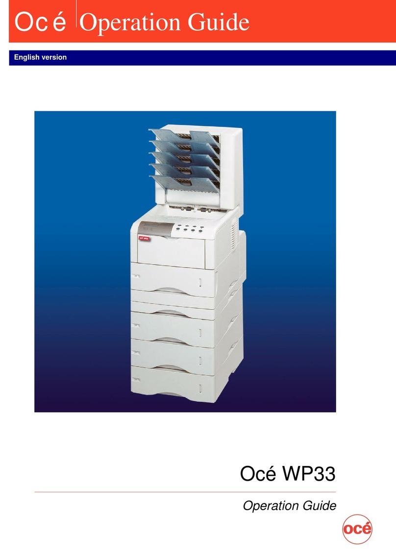 OcÃ© WP33 User manual