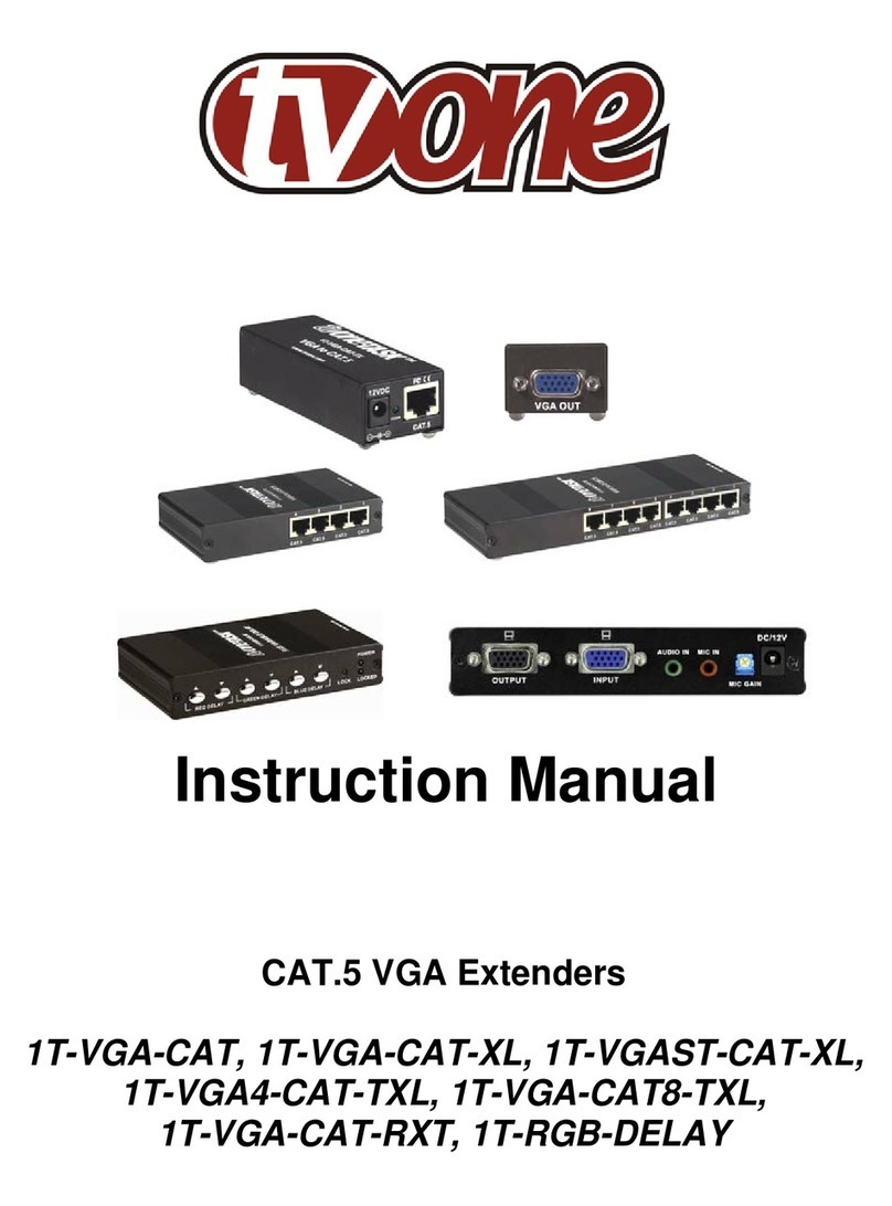 TV One 1T-VGA-CAT instruction manual