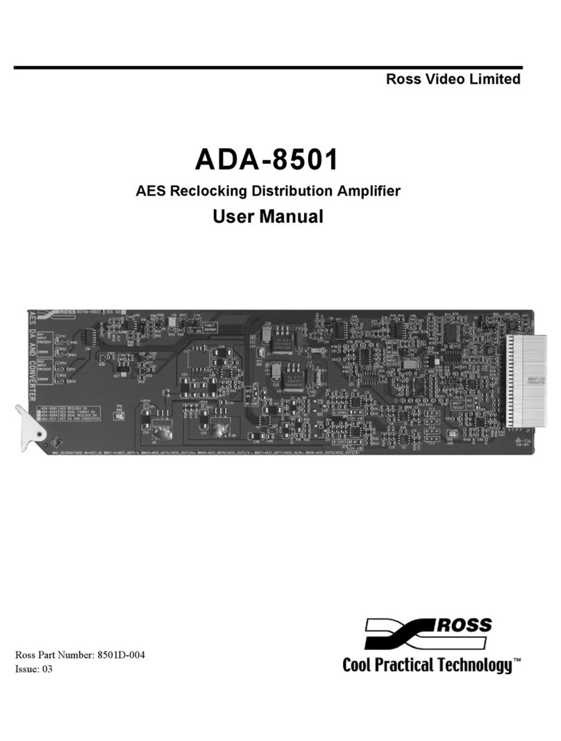 Ross ADA-8501 User manual
